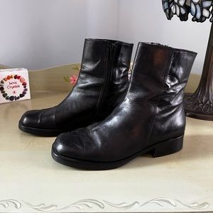Vaneli Leather Ankle Boots
